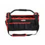 AWTOOLS AW30661 Werkzeugkoffer, 480 x 250 x 250 mm, Schlagfestes Polypropylen, Schwarz mit roten Akzenten, Metallverschlüsse, Vorhängeschloss-Öse, Klappbarer Griff, 2 Deckel-Organizer