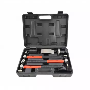 AWTOOLS AW32269BL 1000 g Maschinistenhammer mit Fiberglasstiel und Kreuzpinne, schwarz