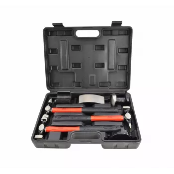 AWTOOLS AW32269BL 1000 g Maschinistenhammer mit Fiberglasstiel und Kreuzpinne, schwarz