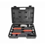 AWTOOLS AW32269BL 1000 g Maschinistenhammer mit Fiberglasstiel und Kreuzpinne, schwarz