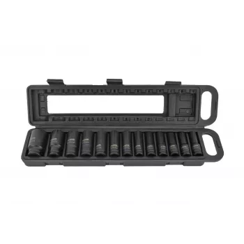 AWTOOLS AW38690BL 172-teiliger Chrom-Vanadium-Steckschlüsselsatz mit 1/4 Zoll, 3/8 Zoll, 1/2 Zoll Antrieben, 72-Zahn-Ratschen, E-Torx, Bits und Kunststoffkoffer