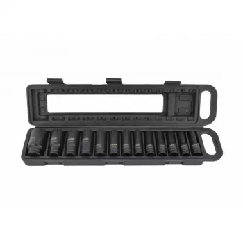 AWTOOLS AW38690BL 172-teiliger Chrom-Vanadium-Steckschlüsselsatz mit 1/4 Zoll, 3/8 Zoll, 1/2 Zoll Antrieben, 72-Zahn-Ratschen, E-Torx, Bits und Kunststoffkoffer