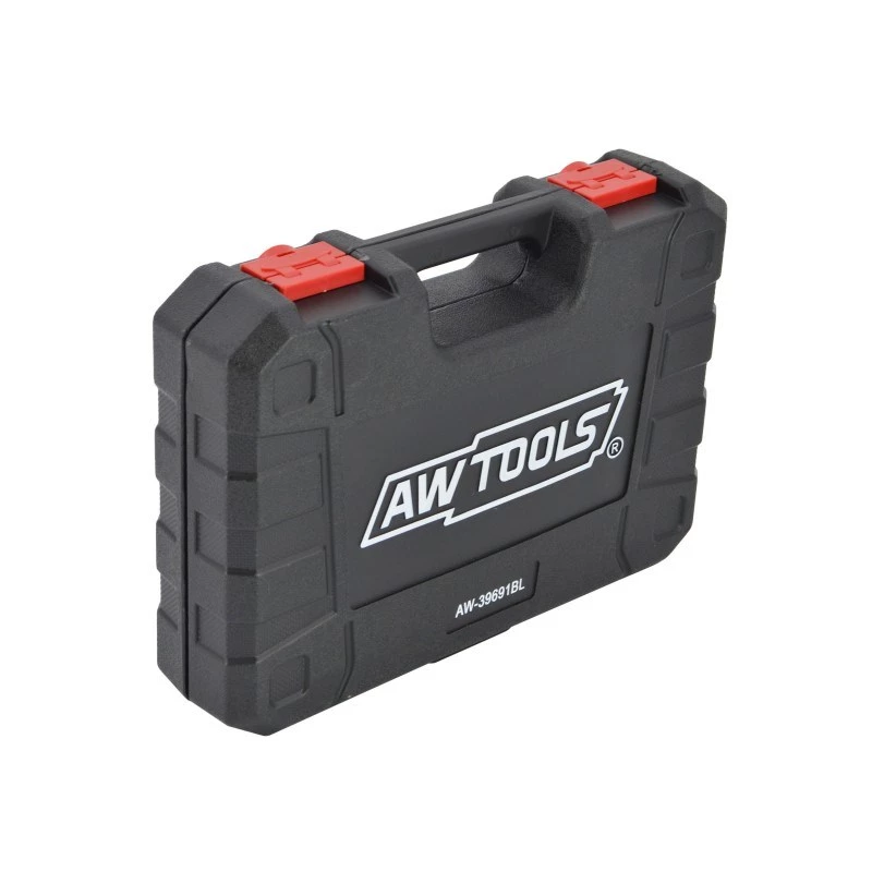 AWTOOLS AW38691BL 171-teiliger Steckschlüssel-Satz mit 1/4 Zoll, 3/8 Zoll, 1/2 Zoll Antrieb, Ratschen, Verlängerungen, Bits und Kunststoffkoffer