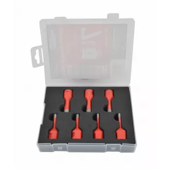 AWTOOLS AW47307 7-teiliger HSS-Spiralbohrer-Satz DIN 338 – 2-10 mm für Metall, Holz und Kunststoff