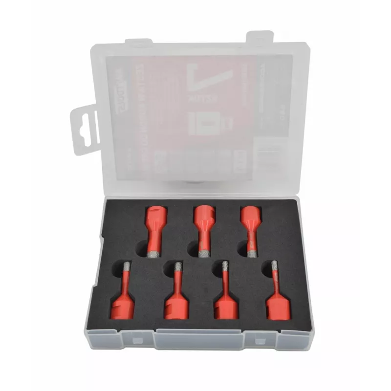 AWTOOLS AW47307 7-teiliger HSS-Spiralbohrer-Satz DIN 338 – 2-10 mm für Metall, Holz und Kunststoff