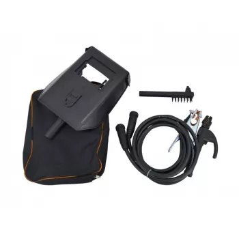 AWTOOLS AW50507BL Auto-Dunkel-Schweißhelm mit Solarzelle und Lithium-Batterie, Schattierung 9-13, Sichtfeld 92x42mm