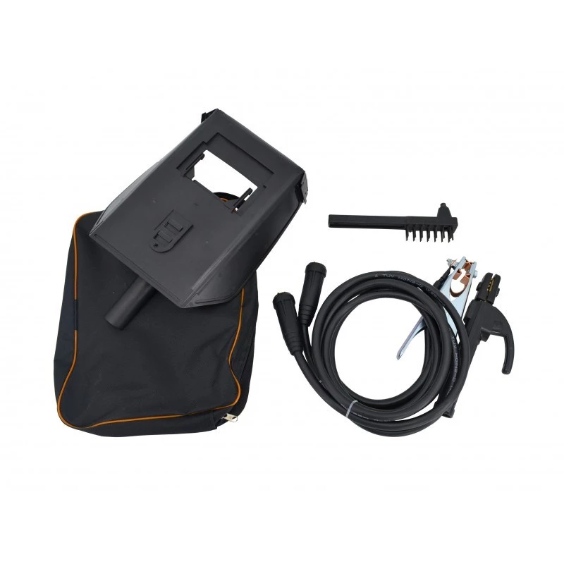 AWTOOLS AW50507BL Auto-Dunkel-Schweißhelm mit Solarzelle und Lithium-Batterie, Schattierung 9-13, Sichtfeld 92x42mm