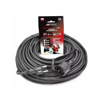 AWTOOLS AW70238 25m Kabeltrommel mit 4 Schuko-Steckdosen, Thermoschutz, IP20
