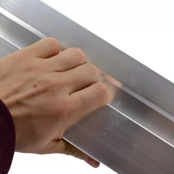 AWTOOLS AWBL25165 Betonglätter 250 x 165 mm Aluminiumblatt mit Soft-Griff