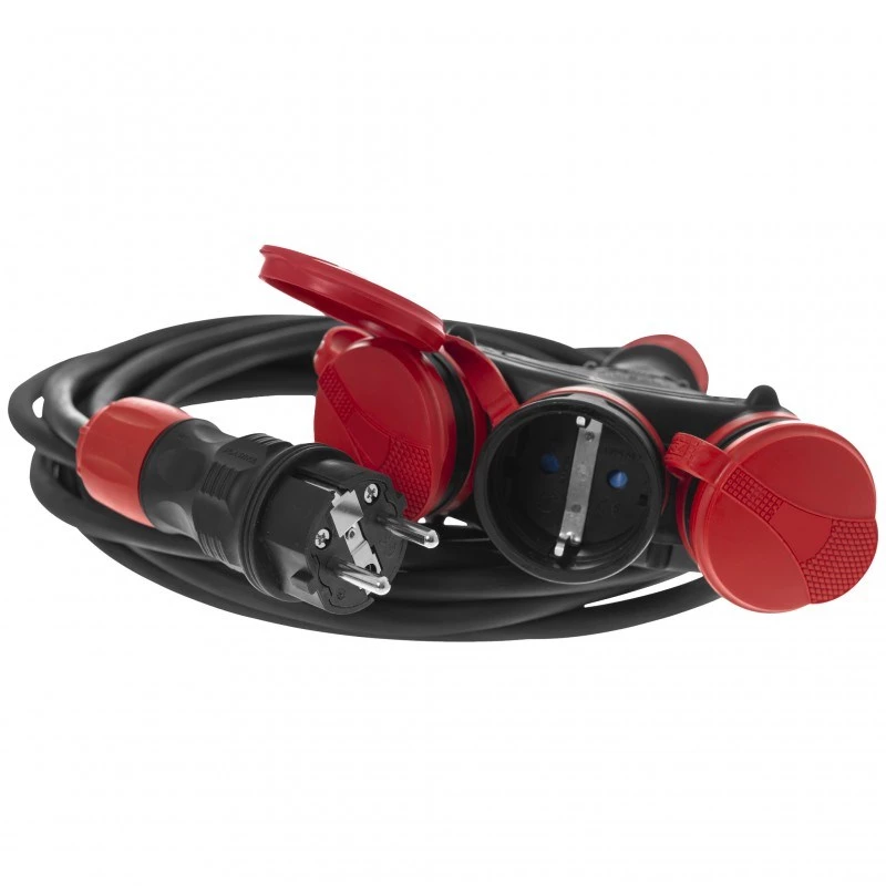 AWTOOLS EXTREME Verlängerungskabel 10m 3x1,5mm² 3 Steckdosen IP54 16A/4000W