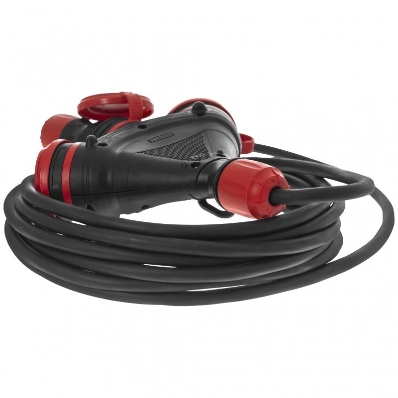 AWTOOLS EXTREME Verlängerungskabel 10m 3x1,5mm² 3 Steckdosen IP54 16A/4000W