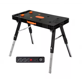 AWTOOLS Klappbare 5-in-1 Werkbank mit Steckdosenleiste