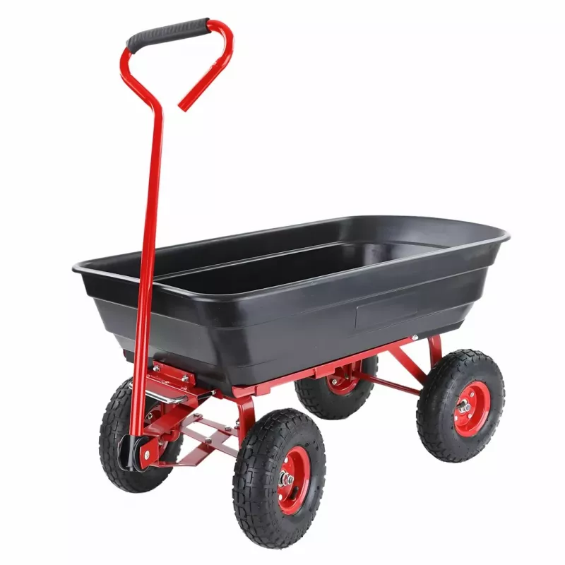 AWTOOLS Gartenwagen / Kippwagen 4-Rad 75L