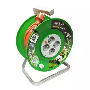 AWTOOLS Garden Line Verlängerungskabeltrommel 20m 3x1mm 10A/2300W
