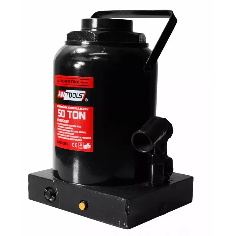 AWTOOLS Hydraulik-Flaschenheber 50 Tonnen, Hubbereich 300–480 mm, Hochbelastbarer Stahl, CE-konform