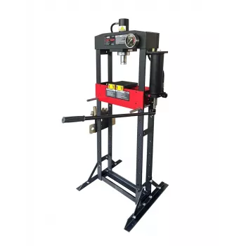 AWTOOLS Hydraulische Presse mit Manometer 20T PRO Black Line