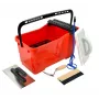 AWTOOLS Profi-Fliesenleger-Set mit Eimer – 5-teiliges Fliesenverlegeset (24-l-Eimer, Schwammglätter, Zahnkelle, Knieschoner, Handschuhe)