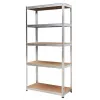 AWTOOLS Regal 5 Böden 180x90x40 cm Belastung 250 kg pro Boden 5,0 mm verzinkter Stahl