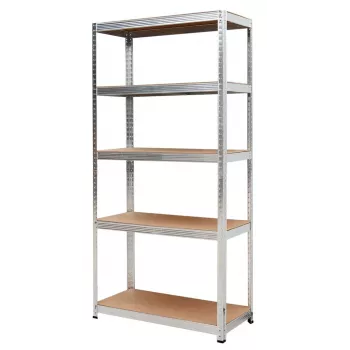 AWTOOLS Regal 5 Böden 180x90x40 cm Belastung 250 kg pro Boden 5,0 mm verzinkter Stahl