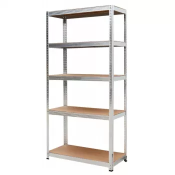 AWTOOLS Regal 5 Böden 180x90x40 cm Belastung 250 kg pro Boden 5,0 mm verzinkter Stahl