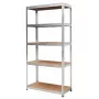 AWTOOLS Regal 5 Böden 180x90x40 cm Belastung 250 kg pro Boden 5,0 mm verzinkter Stahl