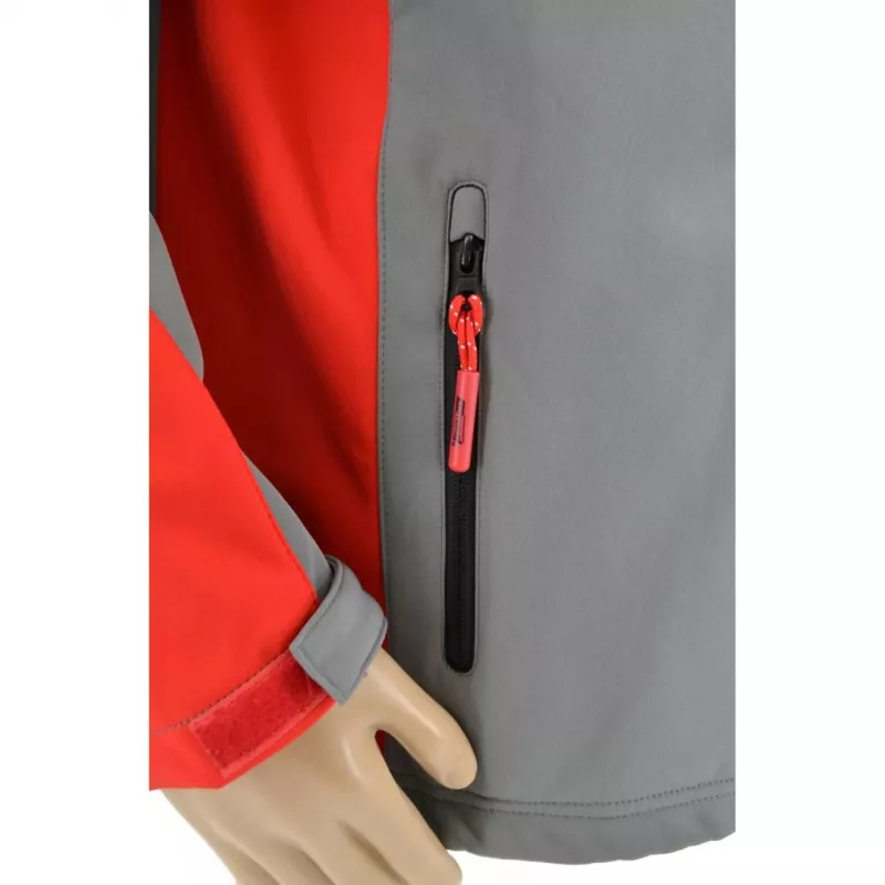 AWTOOLS Softshell Jacke Sweatshirt T4 Rot-Grau L