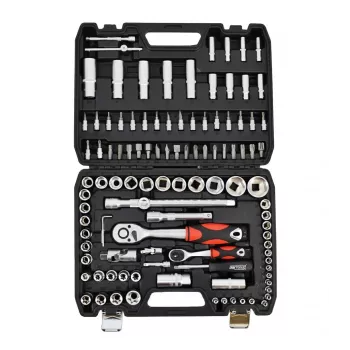 AWTOOLS Wrench Set 108-Piece 1/2 inch & 1/4 inch Drive Black Line