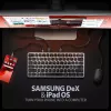 AXAGON HMC-KB-US USB-C Tastatur mit 9-in-1 Hub, US QWERTY, 4K HDMI, Gigabit LAN, Kartenleser, 0,6 m