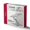 AXAGON STND-LR 360° Rotierender Aluminium-Notebookständer für 10 inch-17 inch Laptops, Silber
