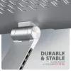 AXAGON STND-LR 360° Rotierender Aluminium-Notebookständer für 10 inch-17 inch Laptops, Silber