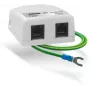 AXON NET PROTECTOR Überspannungsschutz für Gigabit Ethernet, RJ45, 8-Draht-Schutz, wandmontierbar, Metallgehäuse