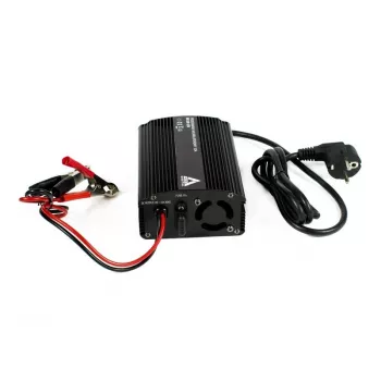 AZO Digital 12V 10A 3-Stufen Automatik-Batterieladegerät für Blei-Säure-Batterien (230V AC Eingang, EU-Stecker)