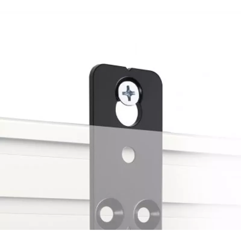 B-TECH SYSTEM X Schienenmontagehalterung für BT8390 - 5mm von der Wand, Schwarz