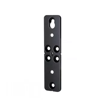 B-TECH SYSTEM X Schienenmontagehalterung für BT8390 - 5mm von der Wand, Schwarz