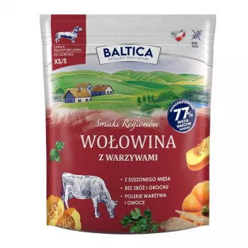 BA5 BALTICA Smaki Regionów Rindfleisch mit Gemüse Mono-Trockenfutter für kleine Rassen 1kg