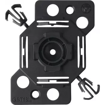Bachmann 375.542 Einzel-Geräte-Montageplatte 50x50 mm, Schwarz
