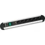 Bachmann PRIMO 8-fach Steckdosenleiste mit Schalter, 1,75 m, Schwarz 331.007