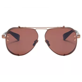 BALMAIN BPS-125E-62 Herren Pilot Sonnenbrille Gunmetal Grau 62mm