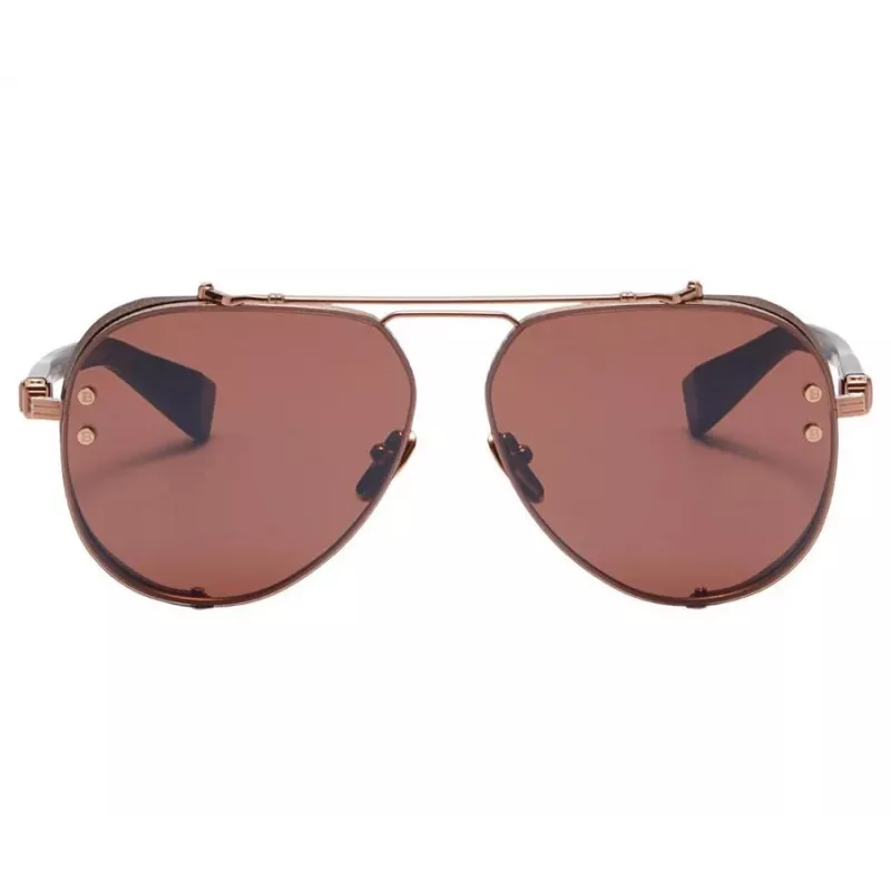 BALMAIN BPS-125E-62 Herren Pilot Sonnenbrille Gunmetal Grau 62mm