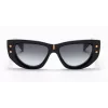Balmain BPS-151A-55 Damen-Sonnenbrille Schwarz Acetat Grau Polycarbonat-Glas 55 mm