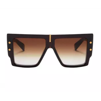 BALMAIN Damen-Sonnenbrille BPS-144C-57 Cat Eye Acetatrahmen graue Gläser 57/14/145 mm