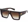 BALMAIN Damen-Sonnenbrille BPS-144C-57 Cat Eye Acetatrahmen graue Gläser 57/14/145 mm