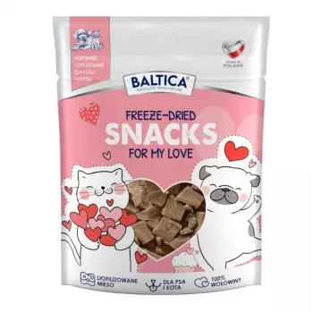 BALTICA Freeze-Dried Snacks For My Love Beef Hearts Treat for Dogs and Cats 10 g