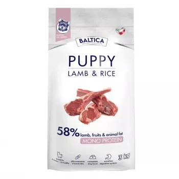 BALTICA Nutraceutic Puppy Lamb with Rice Mono Trockenfutter für Welpen 3 kg