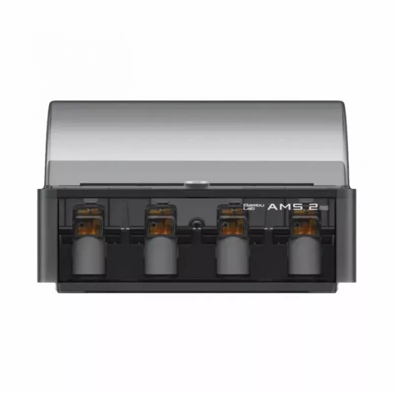 BambuLab AMS 2 Pro Automatisches Materialsystem für Bambu Lab 3D-Drucker, 4-Spulen-Mehrfarbendruck, RFID-Filamenterkennung, Feuchtigkeitskontrolle, Schwarz