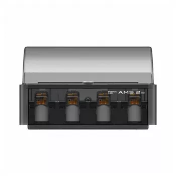 BambuLab AMS 2 Pro Automatisches Materialsystem für Bambu Lab 3D-Drucker, 4-Spulen-Mehrfarbendruck, RFID-Filamenterkennung, Feuchtigkeitskontrolle, Schwarz
