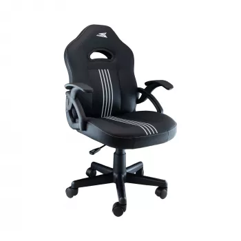 Baracuda ABALONE-B/W Gaming Chair, Schwarz/Weiß mit 2D-Armlehnen und 150° Neigung