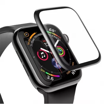 Baseus 0,23 mm gebogenes Panzerglas-Display-Schutz für Apple Watch 38 mm Schwarz (SGAPWA4-C01)