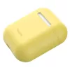 Baseus Apple Silica Series Ultra-dünne Silikon-Schutzhülle für AirPods 1/2 Gelb