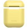 Baseus Apple Silica Series Ultra-dünne Silikon-Schutzhülle für AirPods 1/2 Gelb